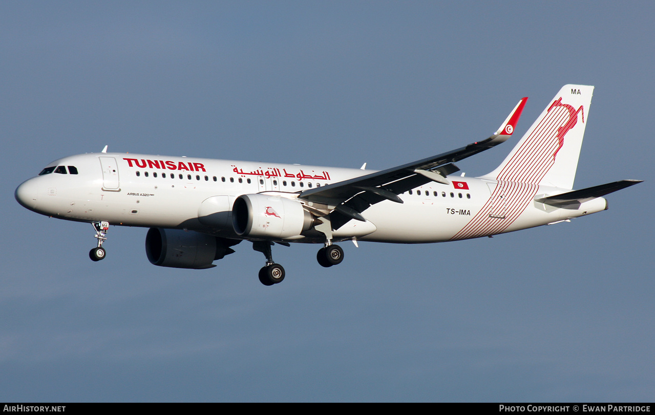 Aircraft Photo of TS-IMA | Airbus A320-251N | Tunisair | AirHistory.net #535656
