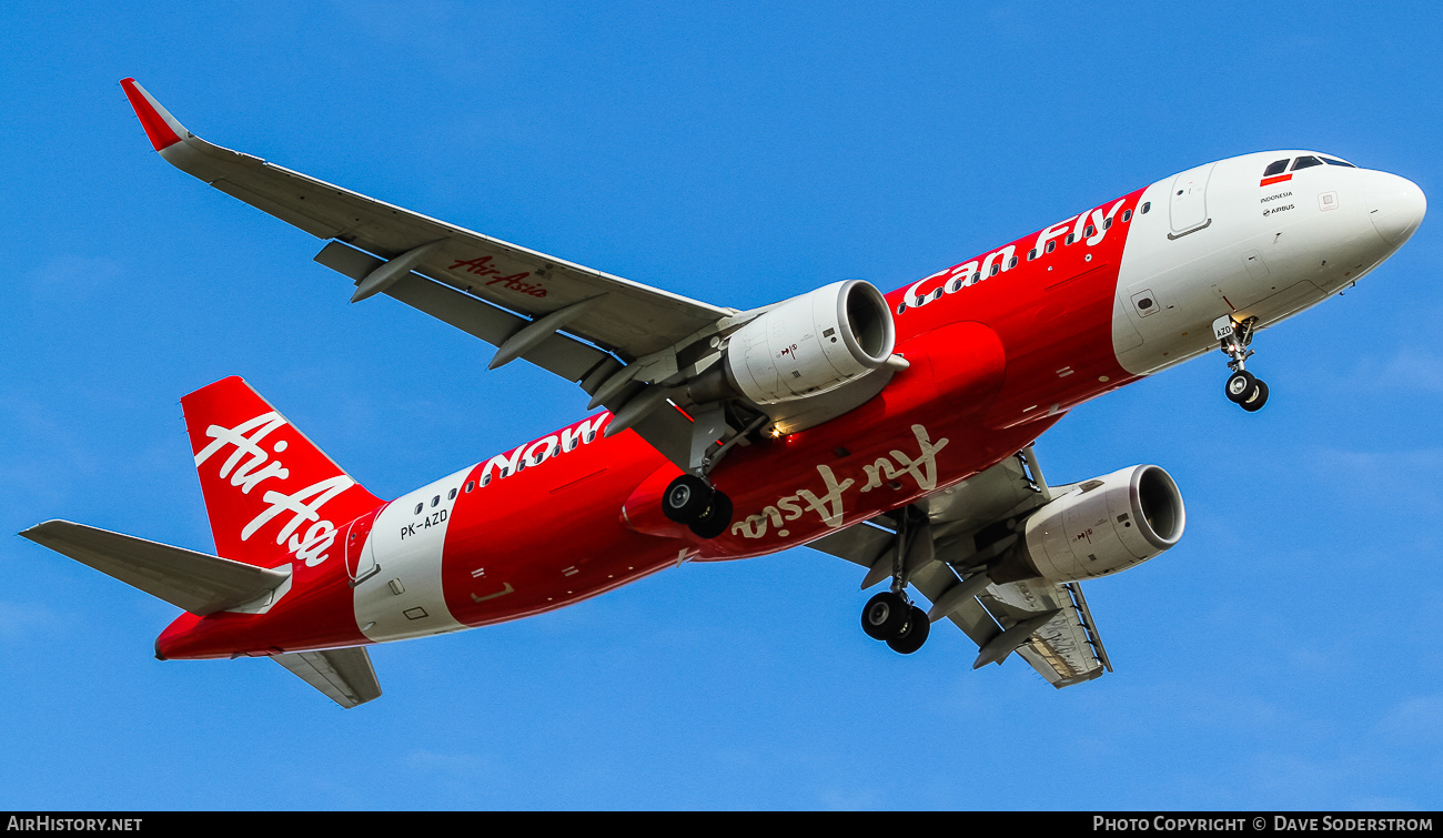 Aircraft Photo of PK-AZD | Airbus A320-216 | AirAsia | AirHistory.net #535658