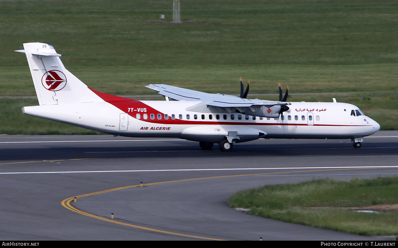 Aircraft Photo of 7T-VUS | ATR ATR-72-500 (ATR-72-212A) | Air Algérie | AirHistory.net #535665