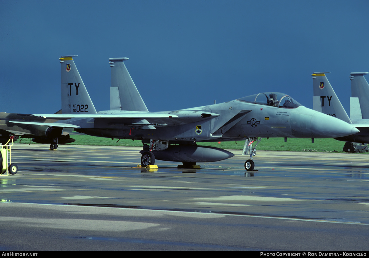 Aircraft Photo of 75-0022 / AF75-022 | McDonnell Douglas F-15A Eagle | USA - Air Force | AirHistory.net #535673