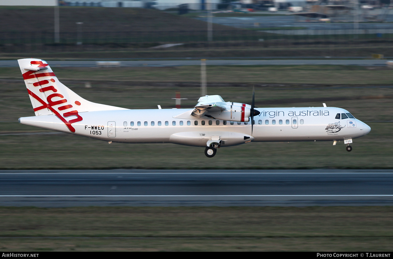 Aircraft Photo of F-WWEO | ATR ATR-72-600 (ATR-72-212A) | Virgin Australia Airlines | AirHistory.net #535724