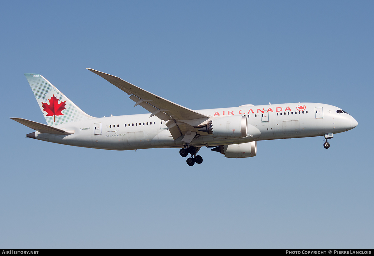 Aircraft Photo of C-GHPT | Boeing 787-8 Dreamliner | Air Canada | AirHistory.net #535726