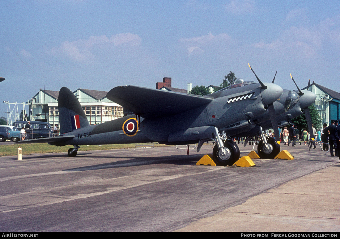 Aircraft Photo of TA639 | De Havilland D.H. 98 Mosquito TT35 | UK - Air Force | AirHistory.net #535727