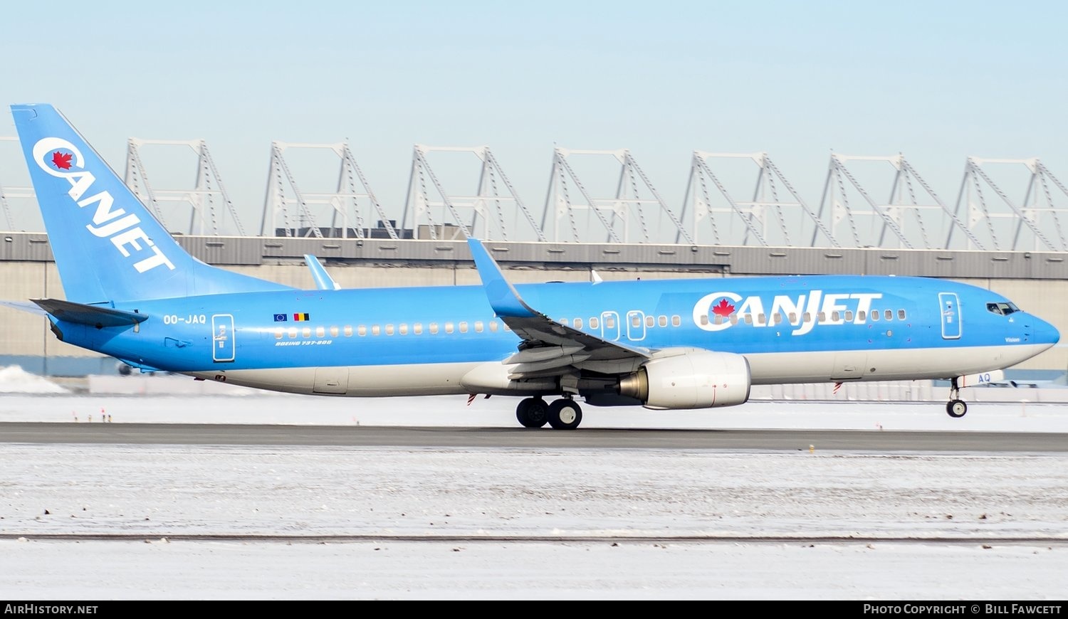 Aircraft Photo of OO-JAQ | Boeing 737-8K5 | CanJet Airlines | AirHistory.net #535748