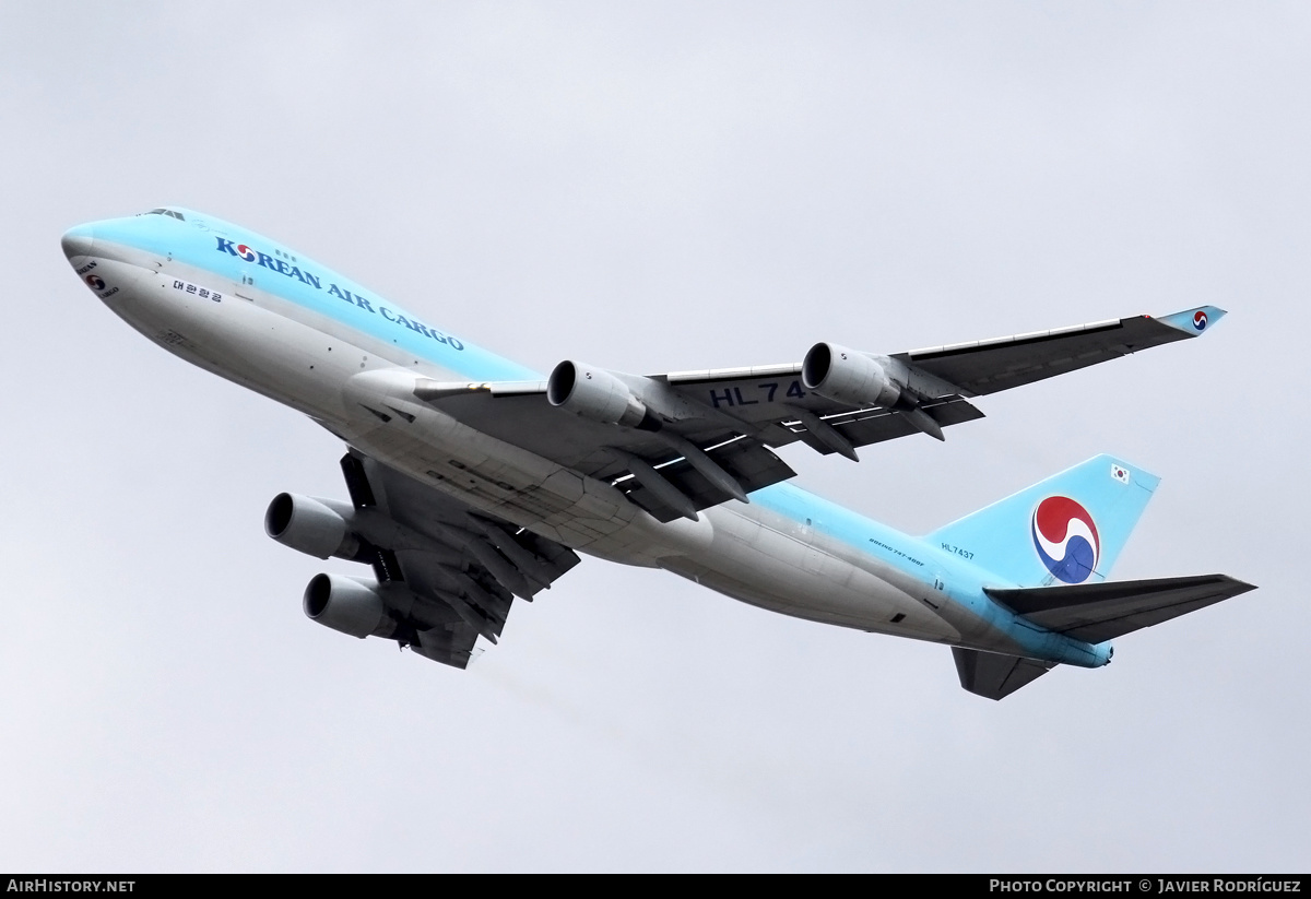 Aircraft Photo of HL7437 | Boeing 747-4B5F/SCD | Korean Air Cargo | AirHistory.net #535754
