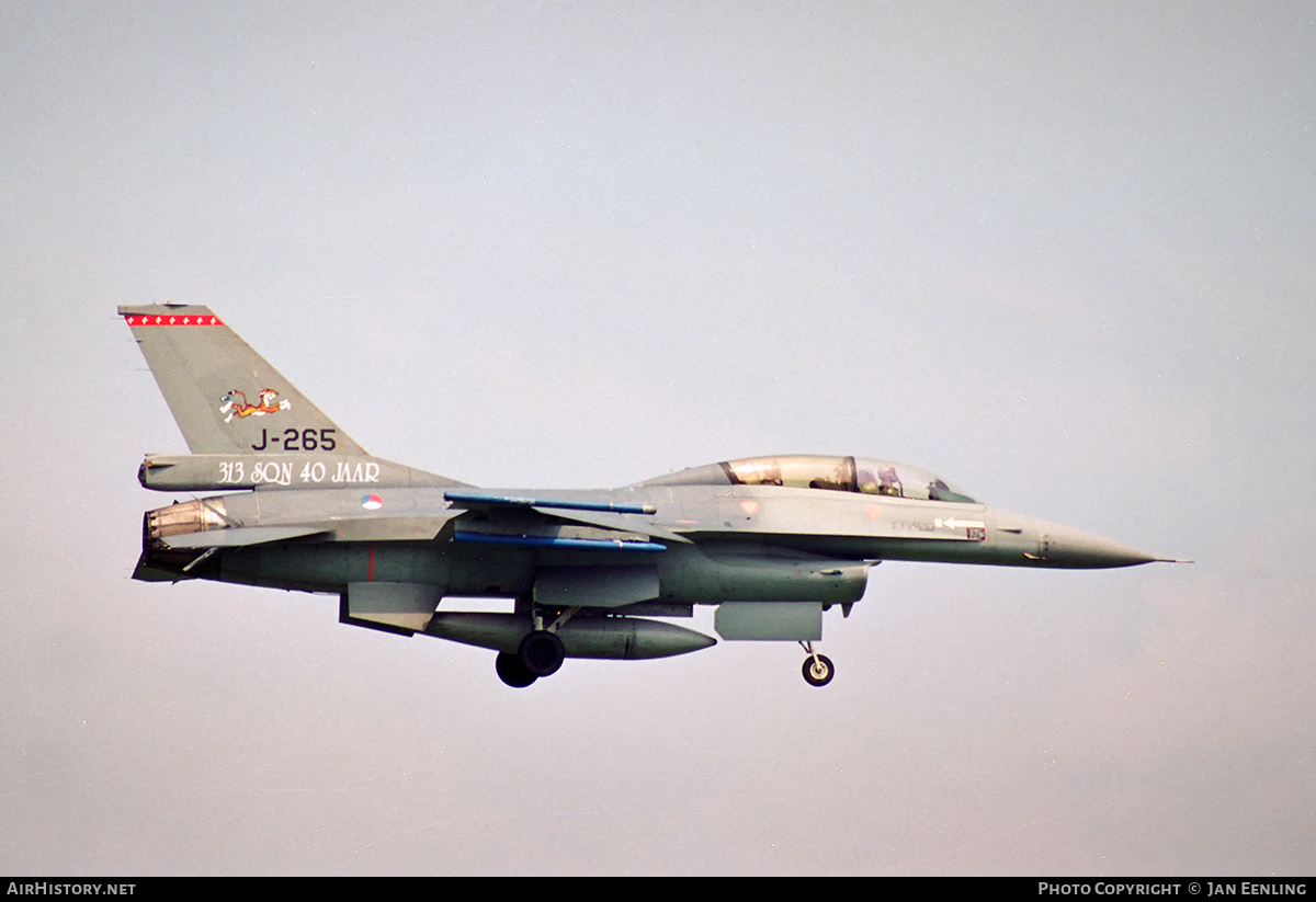 Aircraft Photo of J-265 | General Dynamics F-16B Fighting Falcon | Netherlands - Air Force | AirHistory.net #535802