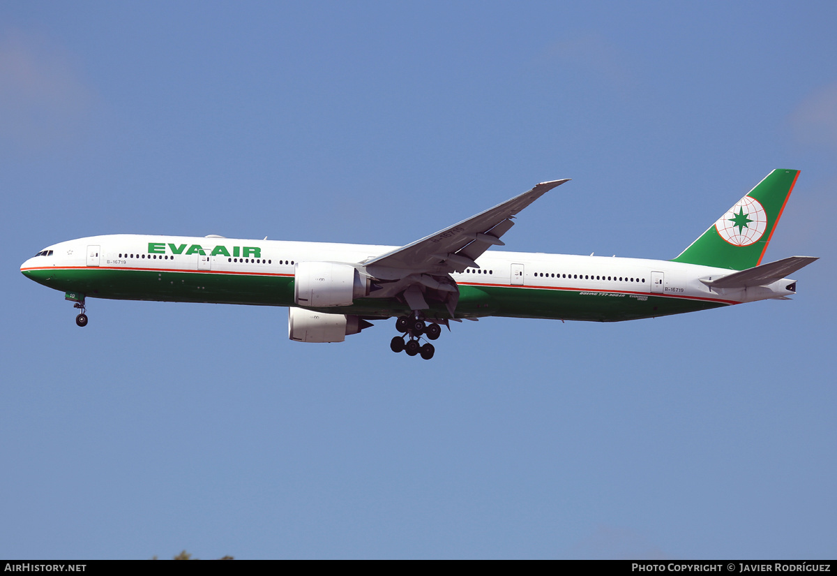 Aircraft Photo of B-16719 | Boeing 777-36N/ER | EVA Air | AirHistory.net #535804