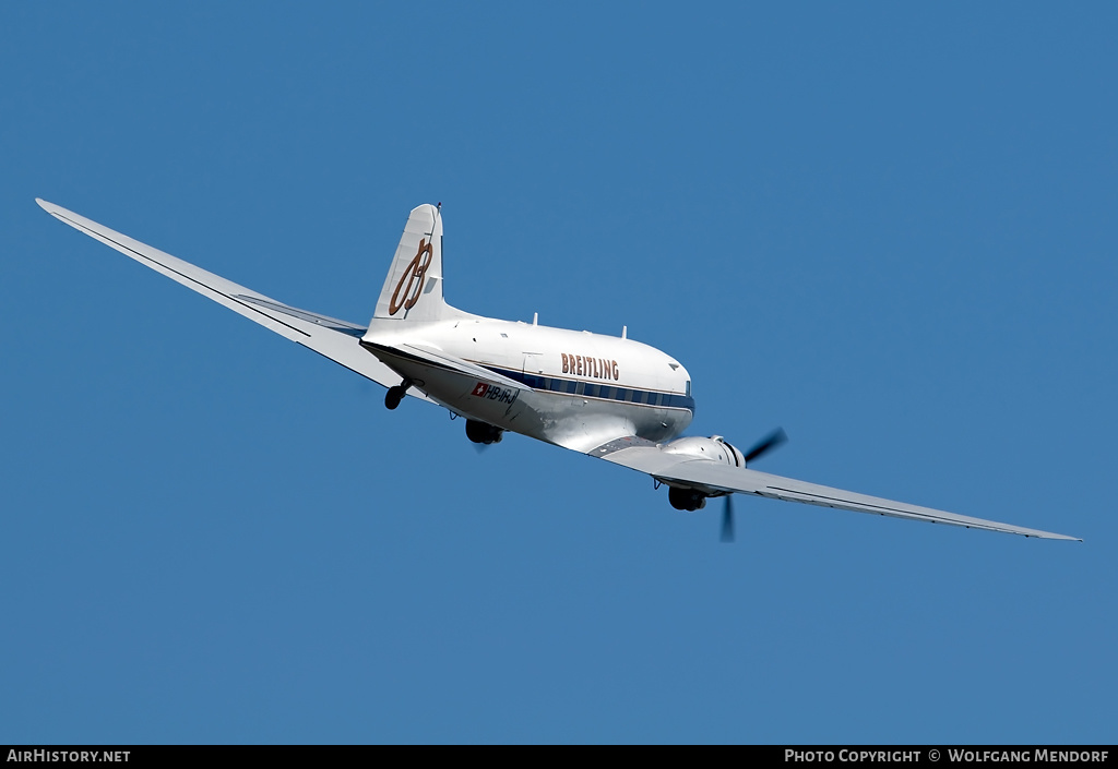 Aircraft Photo of HB-IRJ | Douglas DC-3(A) | Breitling | AirHistory.net #535823
