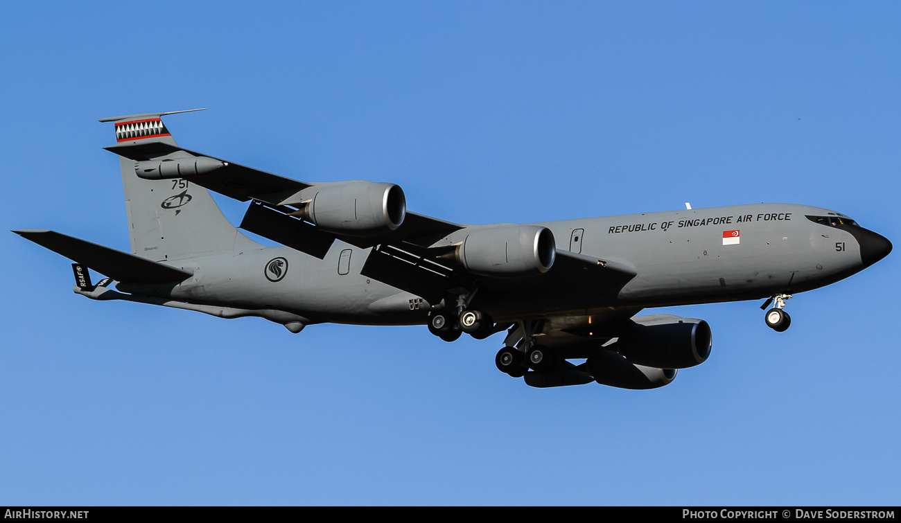 Aircraft Photo of 751 | Boeing KC-135R Stratotanker | Singapore - Air Force | AirHistory.net #535880