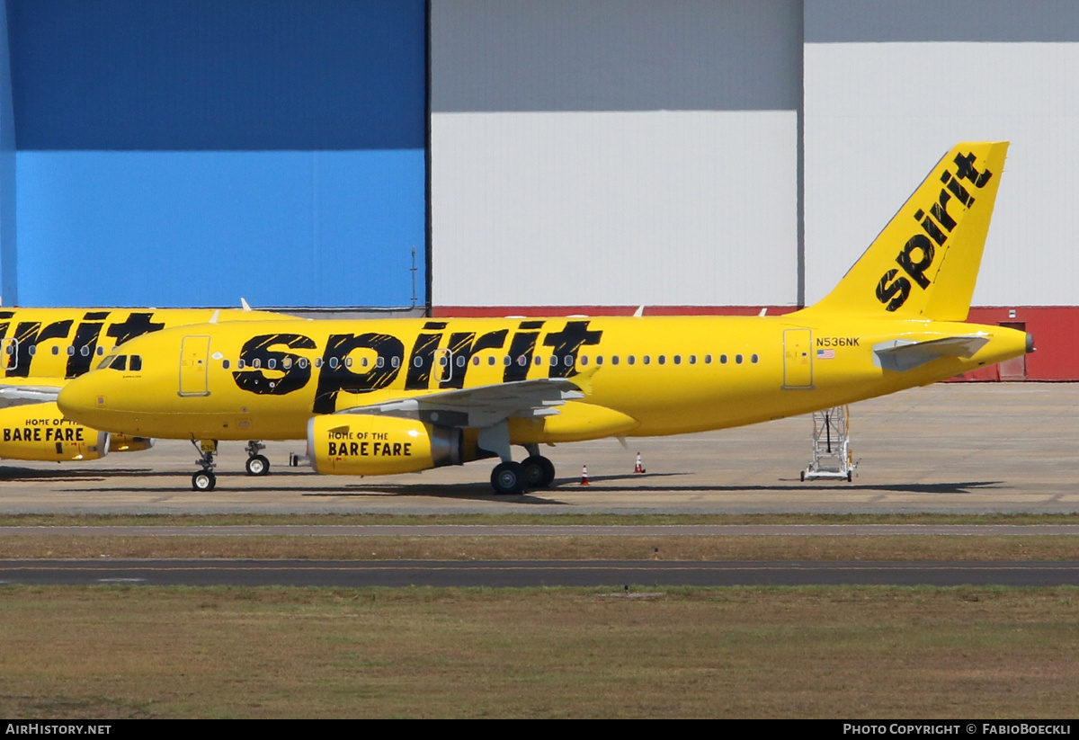 Aircraft Photo of N536NK | Airbus A319-133 | Spirit Airlines | AirHistory.net #535934