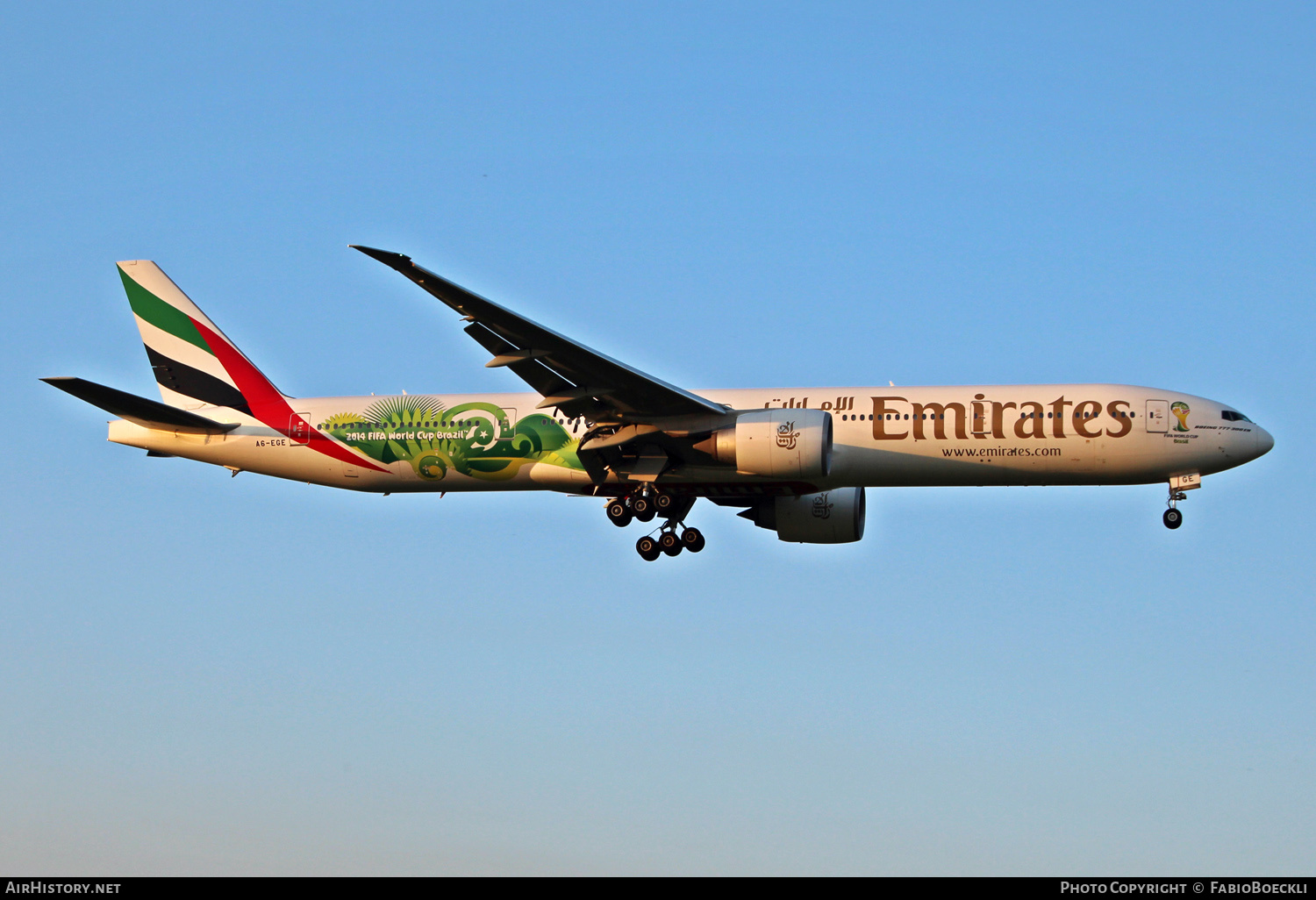 Aircraft Photo of A6-EGE | Boeing 777-31H/ER | Emirates | AirHistory.net #535976