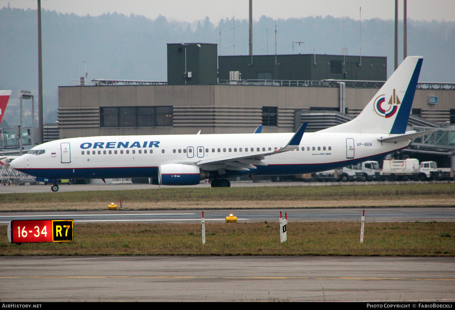 Aircraft Photo of VP-BEN | Boeing 737-86J | Orenair | AirHistory.net #535986