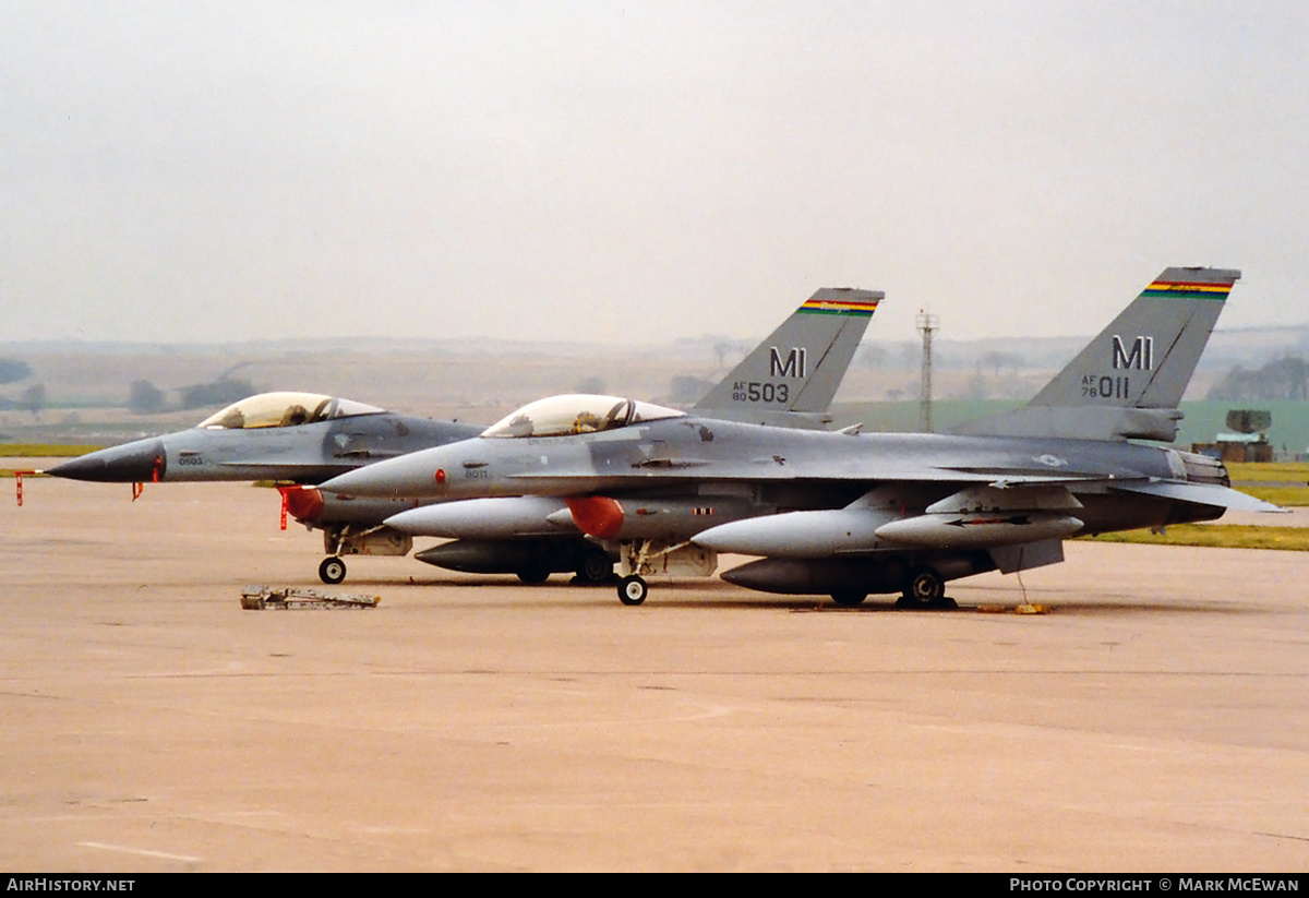 Aircraft Photo of 78-0011 | General Dynamics F-16A Fighting Falcon | USA - Air Force | AirHistory.net #536036