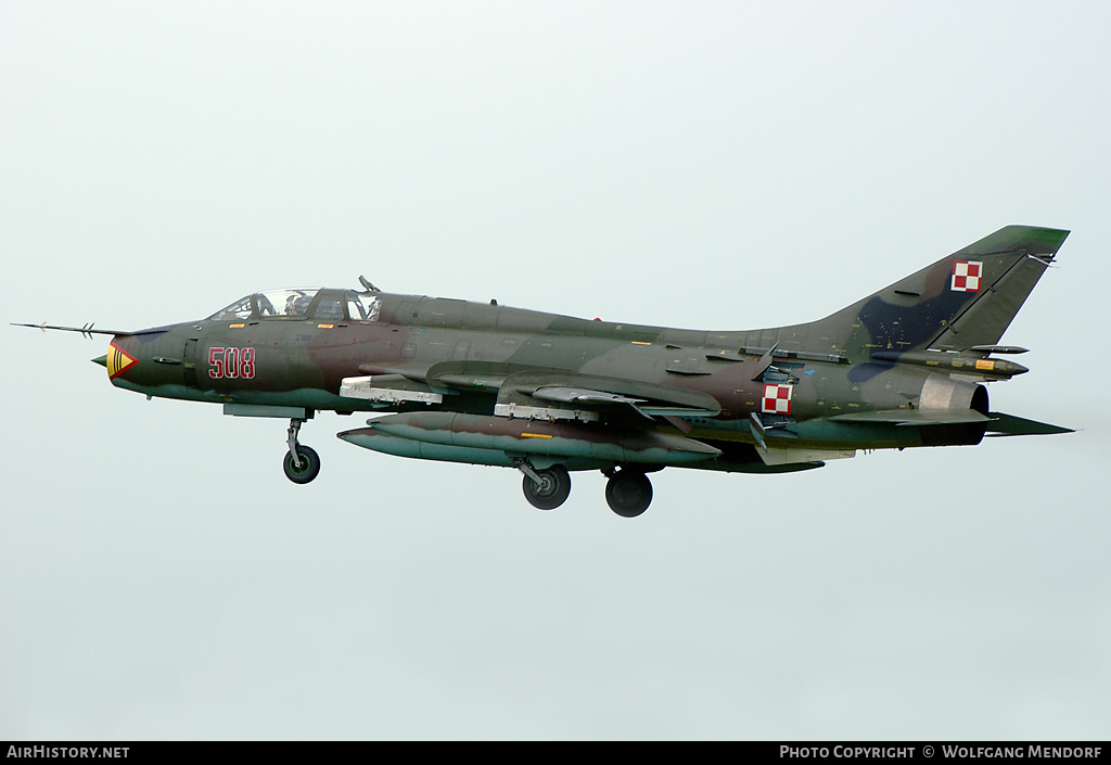 Aircraft Photo of 508 | Sukhoi Su-22UM3K | Poland - Air Force | AirHistory.net #536065
