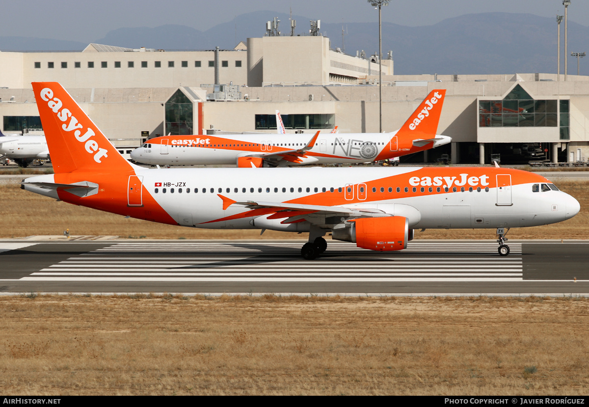 Aircraft Photo of HB-JZX | Airbus A320-214 | EasyJet | AirHistory.net #536081