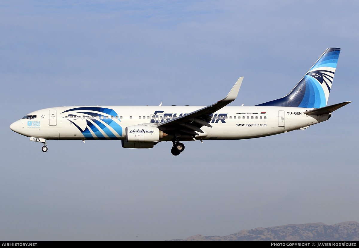 Aircraft Photo of SU-GEN | Boeing 737-800 | EgyptAir | AirHistory.net #536089
