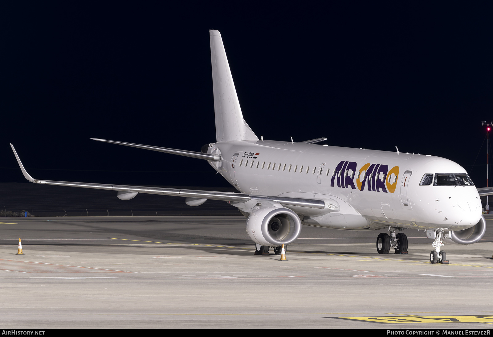 Aircraft Photo of SU-BVG | Embraer 190LR (ERJ-190-100LR) | Air Cairo | AirHistory.net #536097