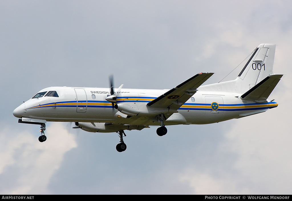 Aircraft Photo of 100001 / 001 | Saab Tp100 (340B) | Sweden - Air Force | AirHistory.net #536114