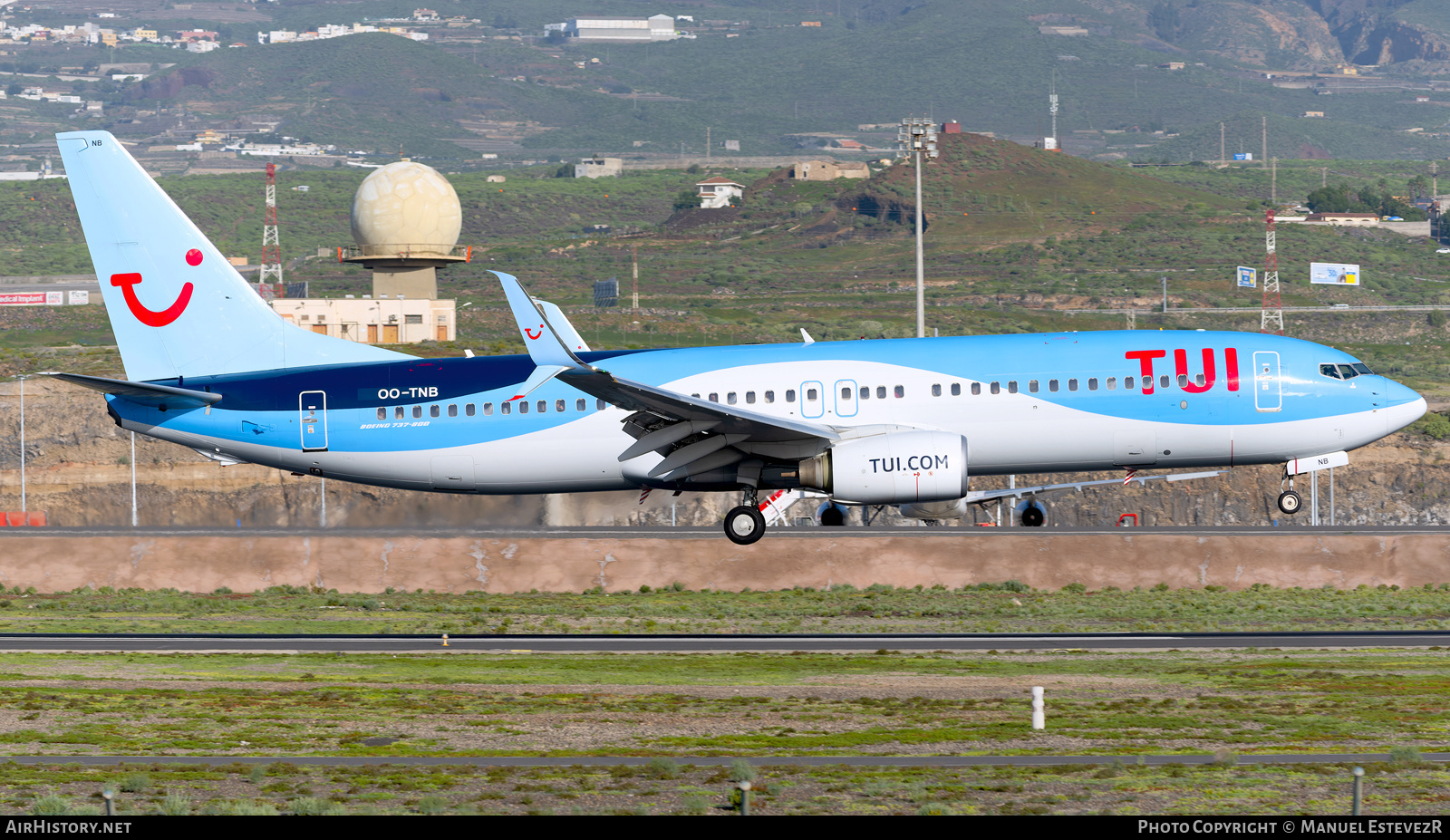 Aircraft Photo of OO-TNB | Boeing 737-8K5 | TUI | AirHistory.net #536121