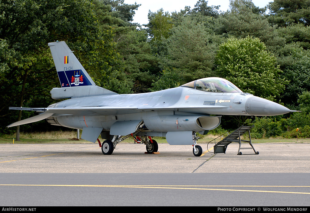 Aircraft Photo of FA-134 | General Dynamics F-16AM Fighting Falcon | Belgium - Air Force | AirHistory.net #536147