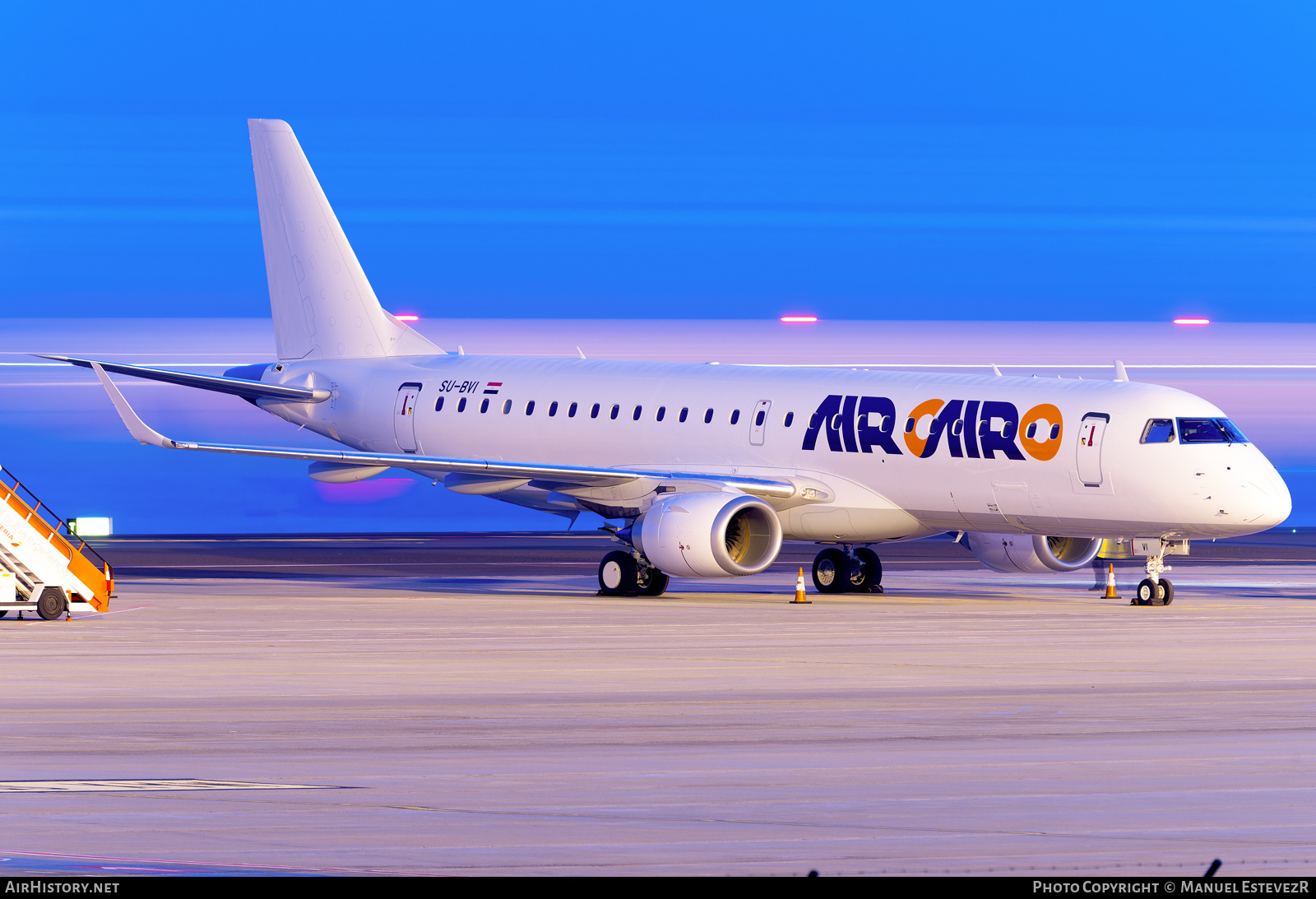Aircraft Photo of SU-BVI | Embraer 190LR (ERJ-190-100LR) | Air Cairo | AirHistory.net #536152