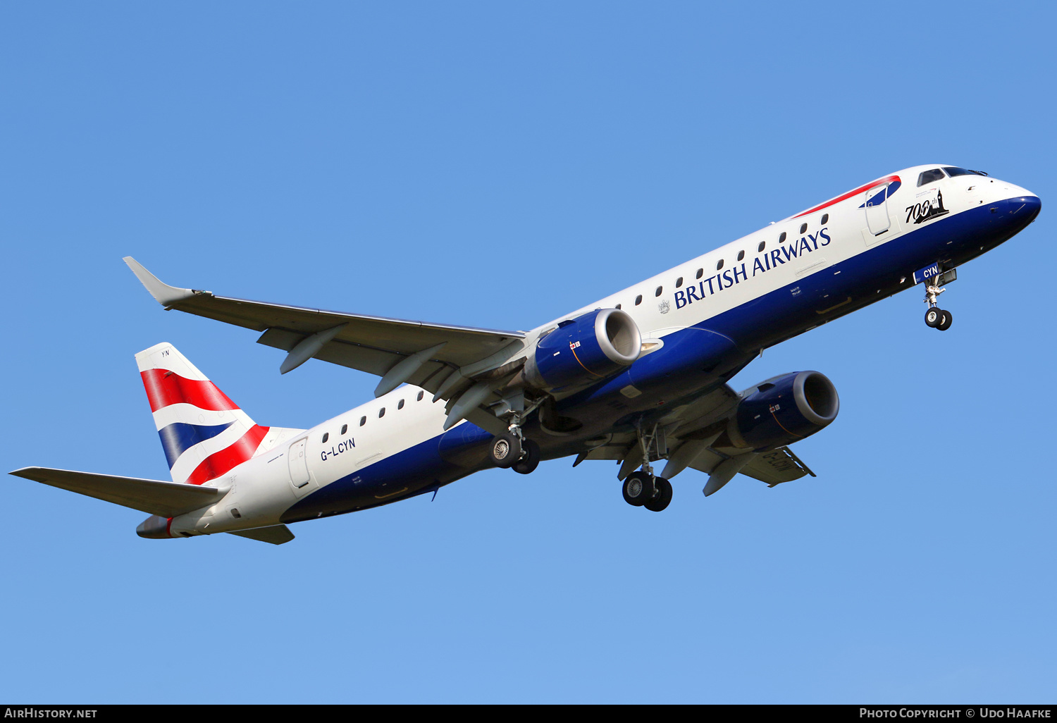 Aircraft Photo of G-LCYN | Embraer 190SR (ERJ-190-100SR) | British Airways | AirHistory.net #536154