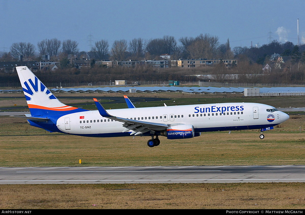 Aircraft Photo of TC-SNZ | Boeing 737-86N | SunExpress | AirHistory.net #536166