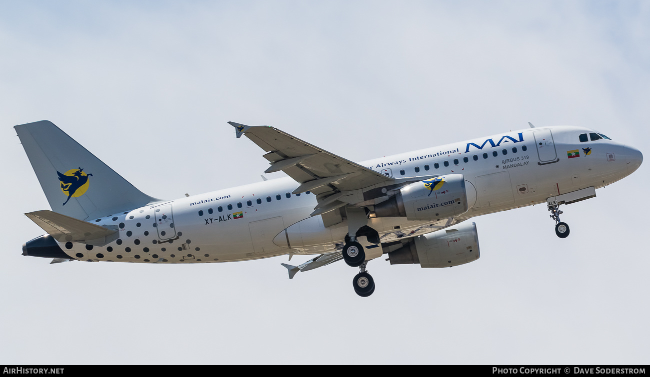 Aircraft Photo of XY-ALK | Airbus A319-115 | Myanmar Airways International - MAI | AirHistory.net #536192