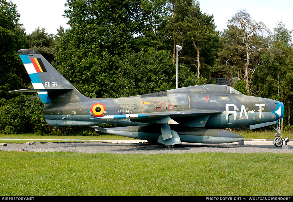 Aircraft Photo of FU66 | Republic F-84F Thunderstreak | Belgium - Air Force | AirHistory.net #536200