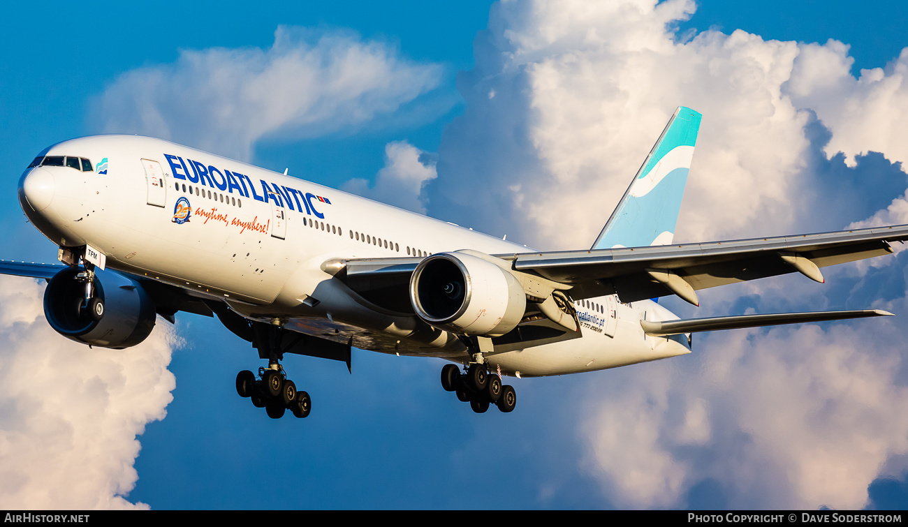 Aircraft Photo of CS-TFM | Boeing 777-212/ER | Euro Atlantic Airways | AirHistory.net #536250