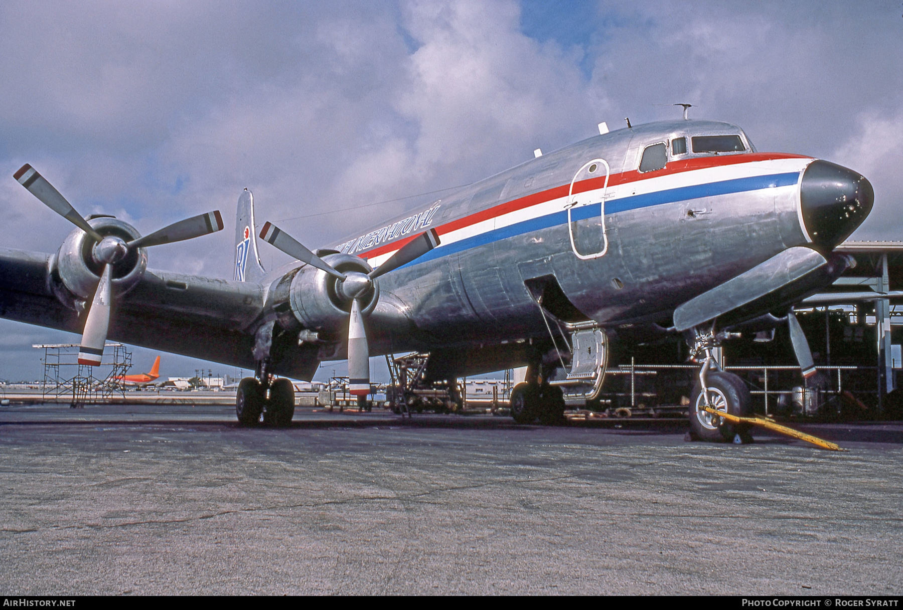 Aircraft Photo of N4989V | Douglas C-118A Liftmaster (DC-6A) | Rich International Airways | AirHistory.net #536269