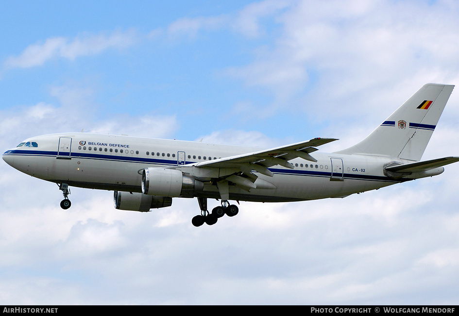 Aircraft Photo of CA-02 | Airbus A310-222 | Belgium - Air Force | AirHistory.net #536271