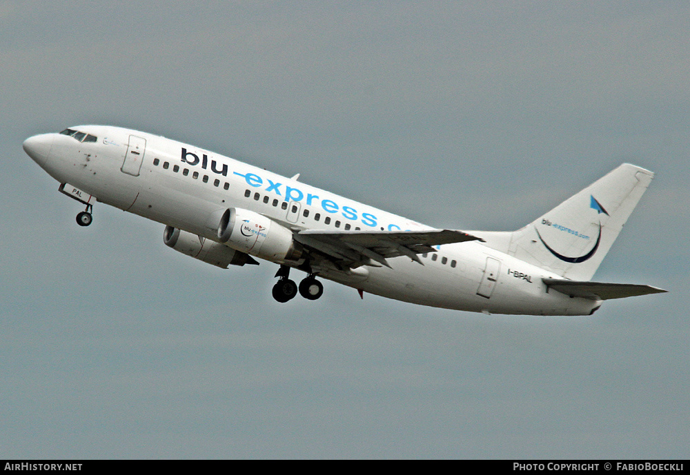 Aircraft Photo of I-BPAL | Boeing 737-5K5 | Blu-Express | AirHistory.net #536338