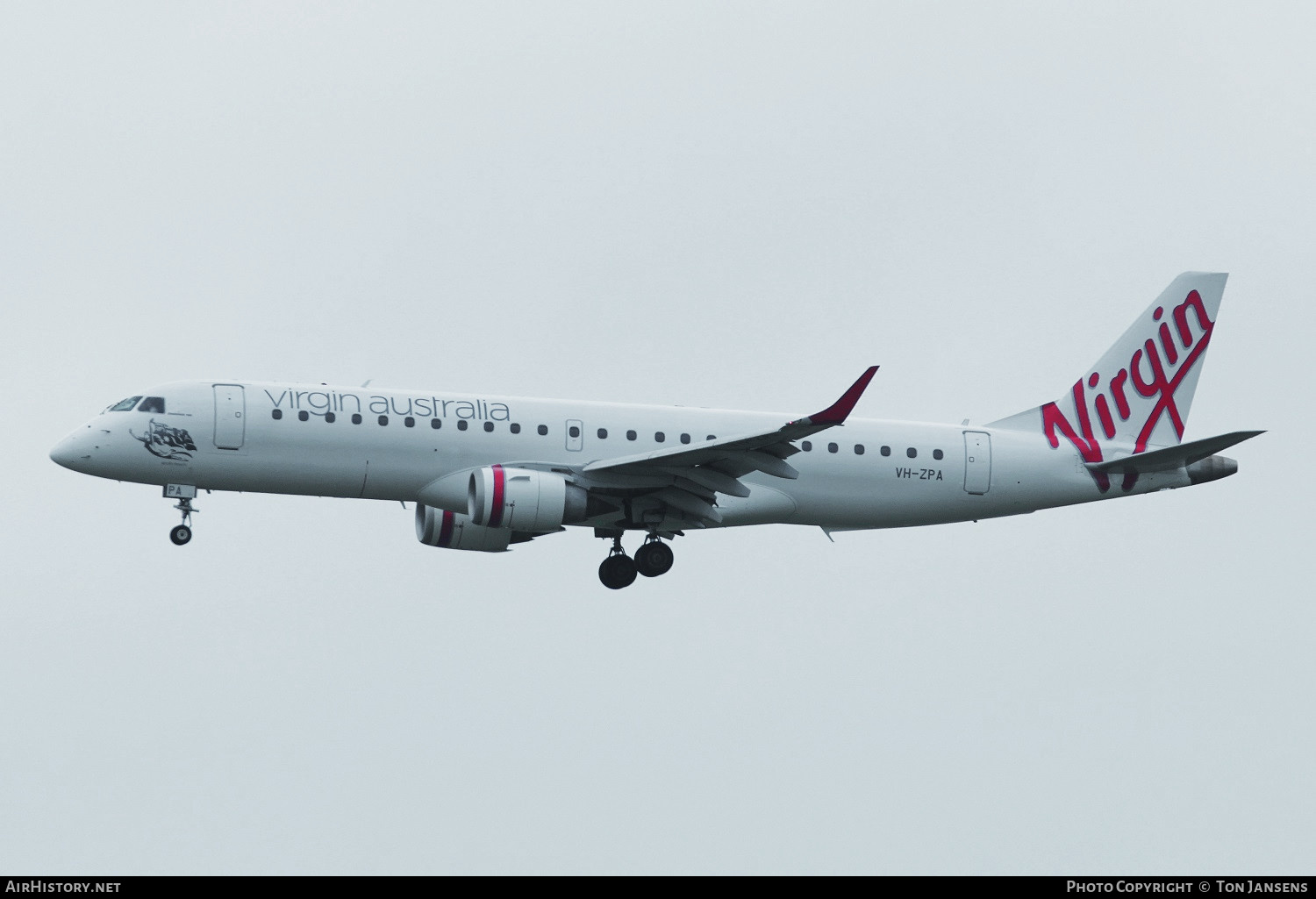 Aircraft Photo of VH-ZPA | Embraer 190AR (ERJ-190-100IGW) | Virgin Australia Airlines | AirHistory.net #536353