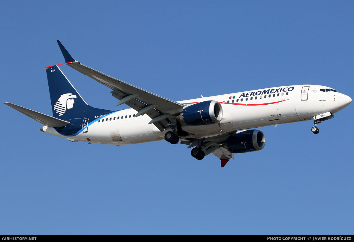 Aircraft Photo of XA-DAP | Boeing 737-8 Max 8 | AeroMéxico | AirHistory.net #536362