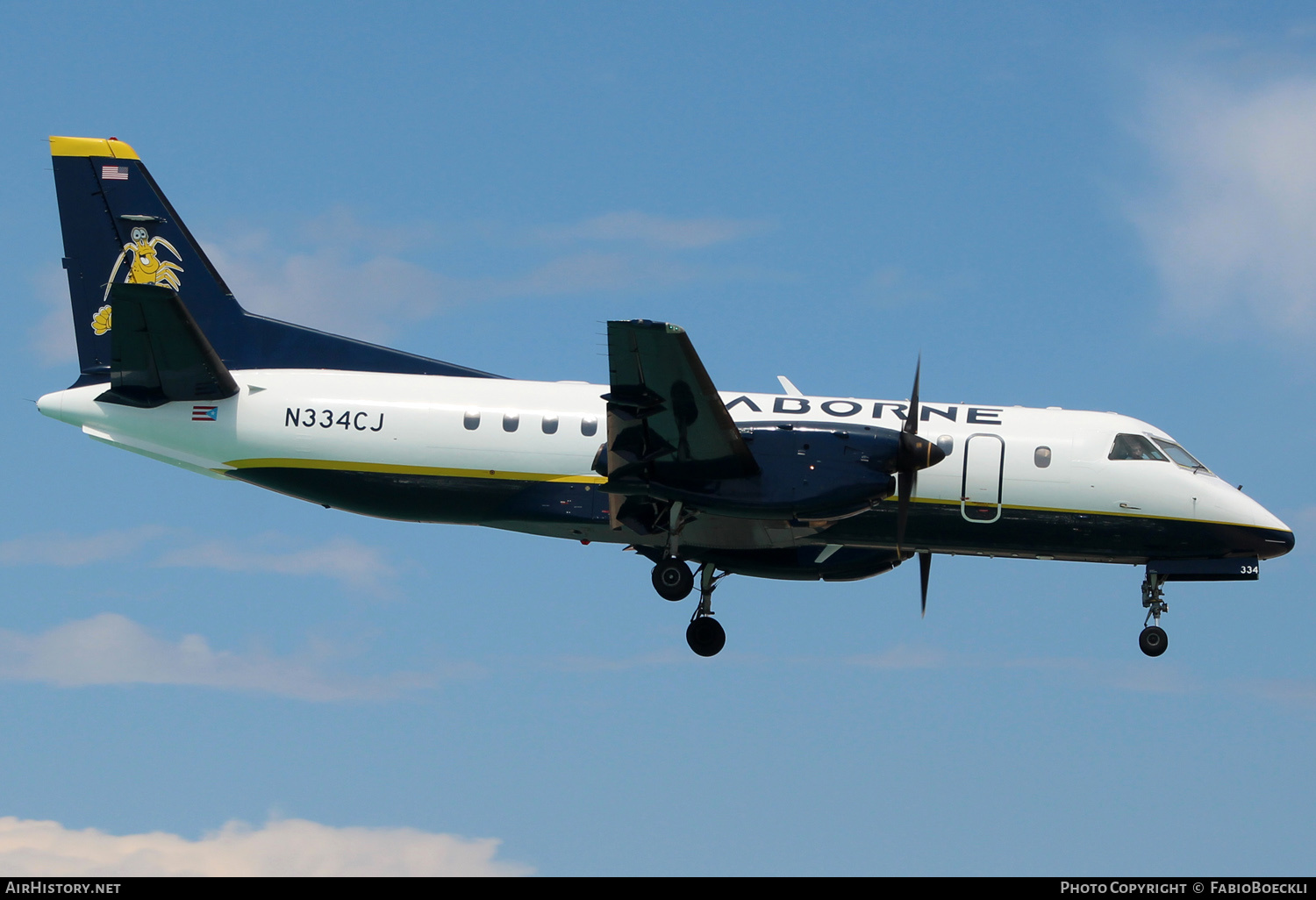 Aircraft Photo of N334CJ | Saab 340B | Seaborne Airlines | AirHistory.net #536369