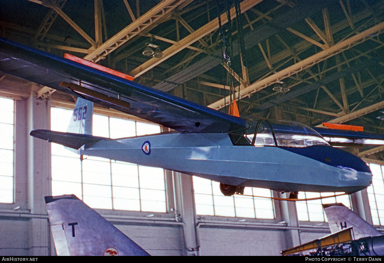 Aircraft Photo of RAFGSA 552 | Schleicher K-7 Rhönadler | Royal Air Force Gliding and Soaring Association - RAFGSA | AirHistory.net #536423