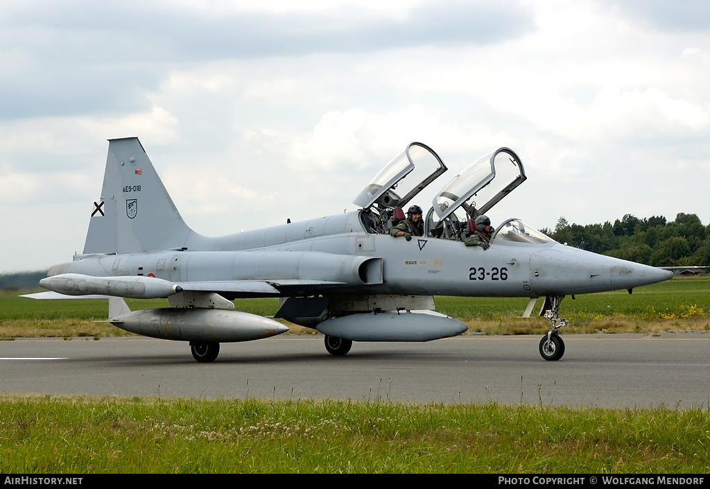 Aircraft Photo of AE9-018 | Northrop SF-5B(M) Freedom Fighter | Spain - Air Force | AirHistory.net #536478