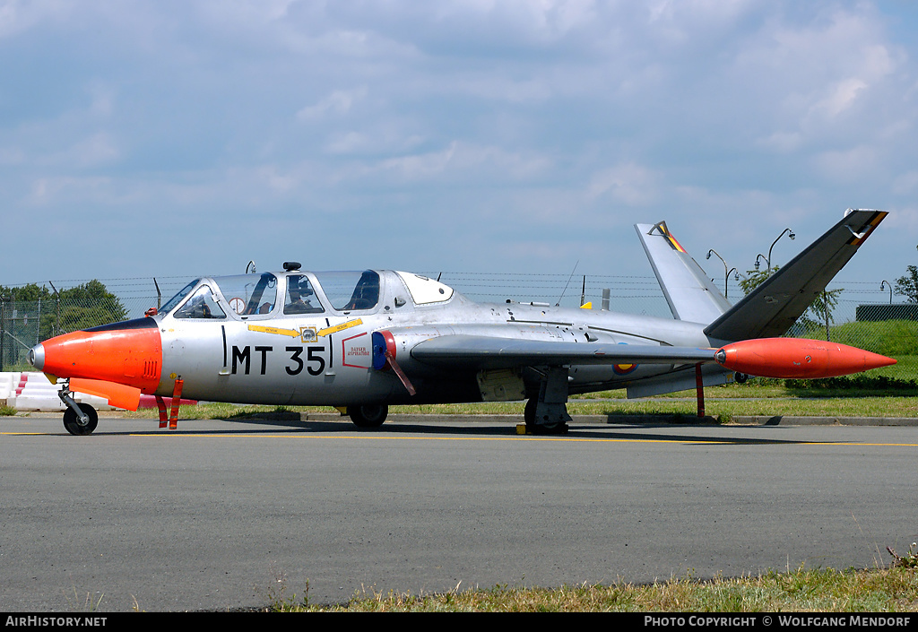 Aircraft Photo of MT-35 | Fouga CM-170R Magister | Belgium - Air Force | AirHistory.net #536496