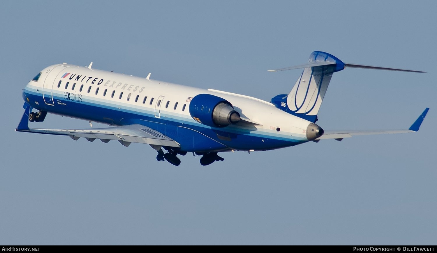 Aircraft Photo of N166GJ | Bombardier CRJ-700 (CL-600-2C10) | United Express | AirHistory.net #536503