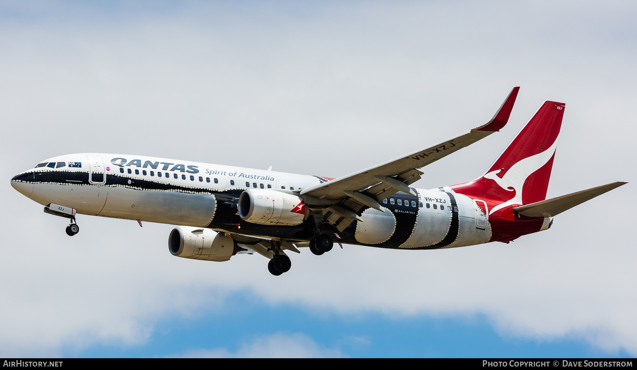 Aircraft Photo of VH-XZJ | Boeing 737-838 | Qantas | AirHistory.net #536537
