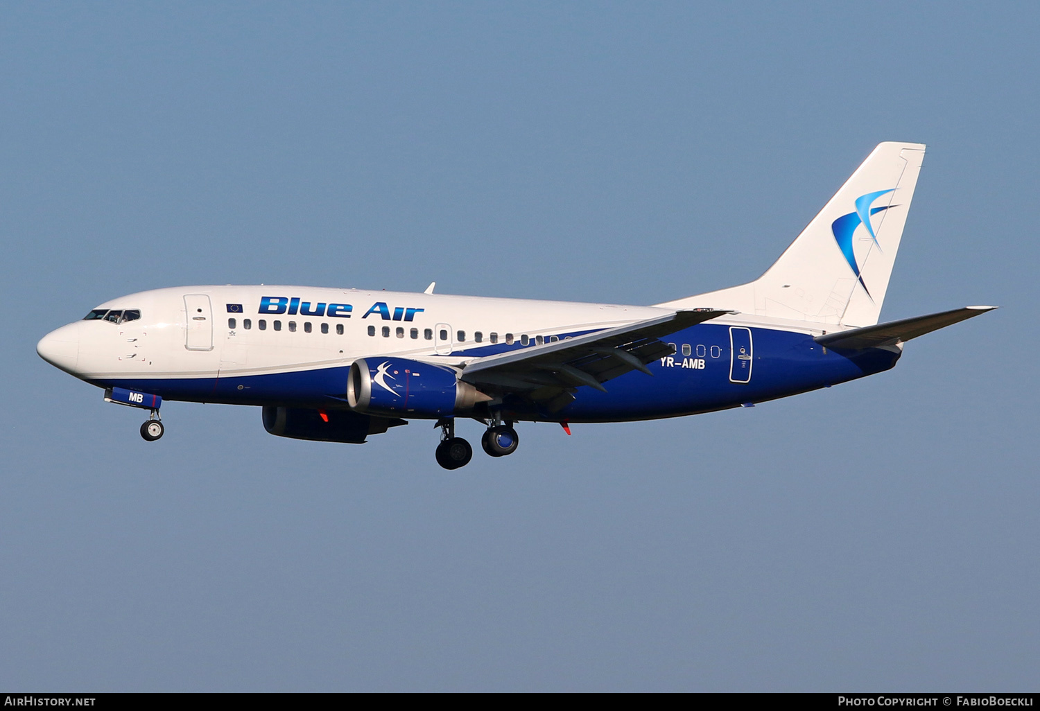 Aircraft Photo of YR-AMB | Boeing 737-530 | Blue Air | AirHistory.net #536541
