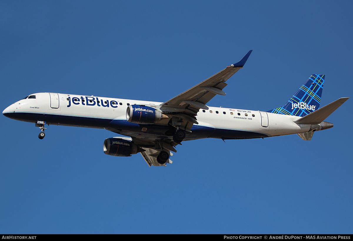 Aircraft Photo of N298JB | Embraer 190AR (ERJ-190-100IGW) | JetBlue Airways | AirHistory.net #536595