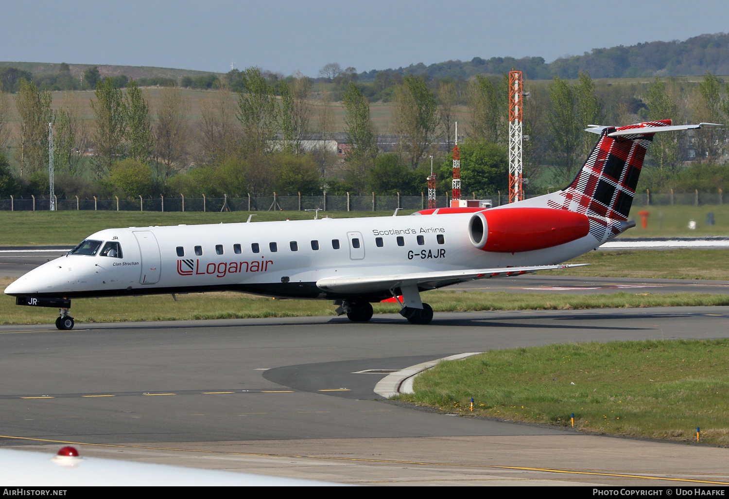 Aircraft Photo of G-SAJR | Embraer ERJ-135ER (EMB-135ER) | Loganair | AirHistory.net #536743