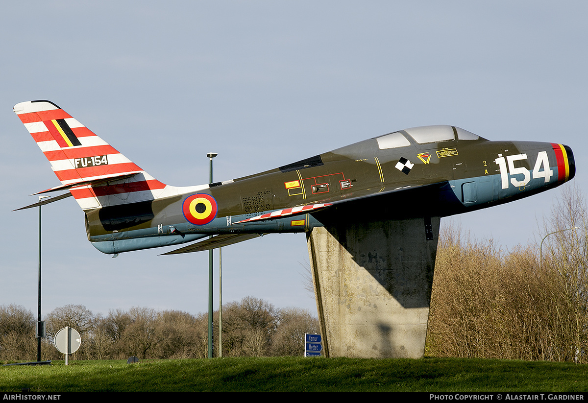 Aircraft Photo of FU-154 | Republic F-84F Thunderstreak | Belgium - Air Force | AirHistory.net #536770