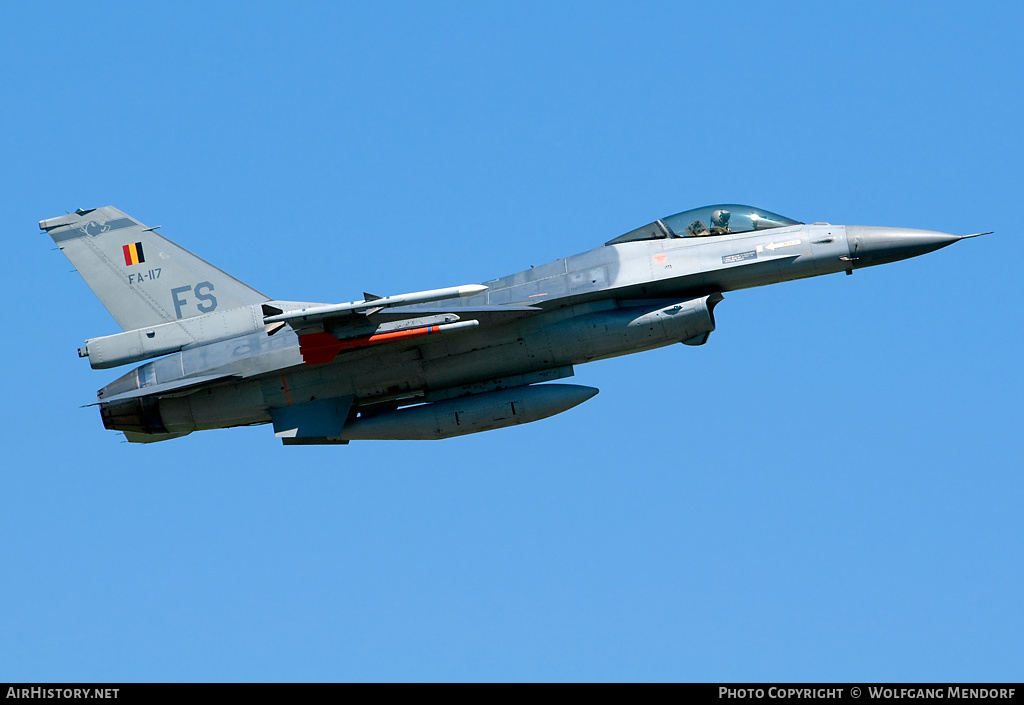 Aircraft Photo of FA-117 | General Dynamics F-16A Fighting Falcon | Belgium - Air Force | AirHistory.net #536823