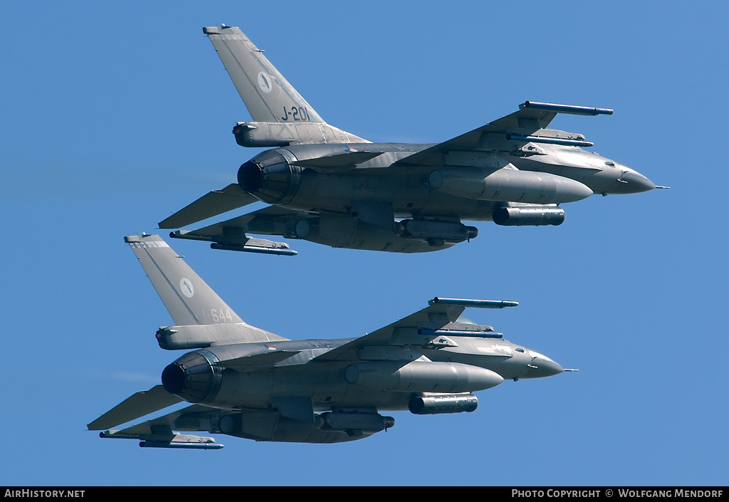 Aircraft Photo of J-201 | General Dynamics F-16AM Fighting Falcon | Netherlands - Air Force | AirHistory.net #536839