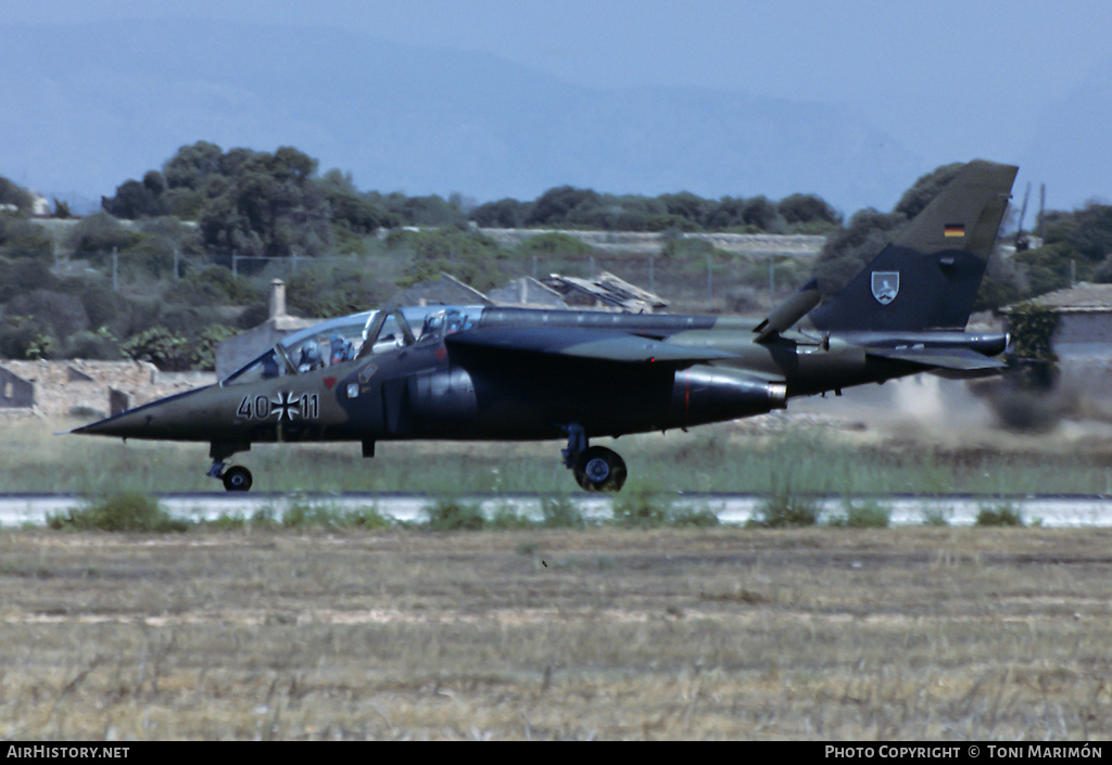 Aircraft Photo of 4011 | Dassault-Dornier Alpha Jet | Germany - Air Force | AirHistory.net #536847