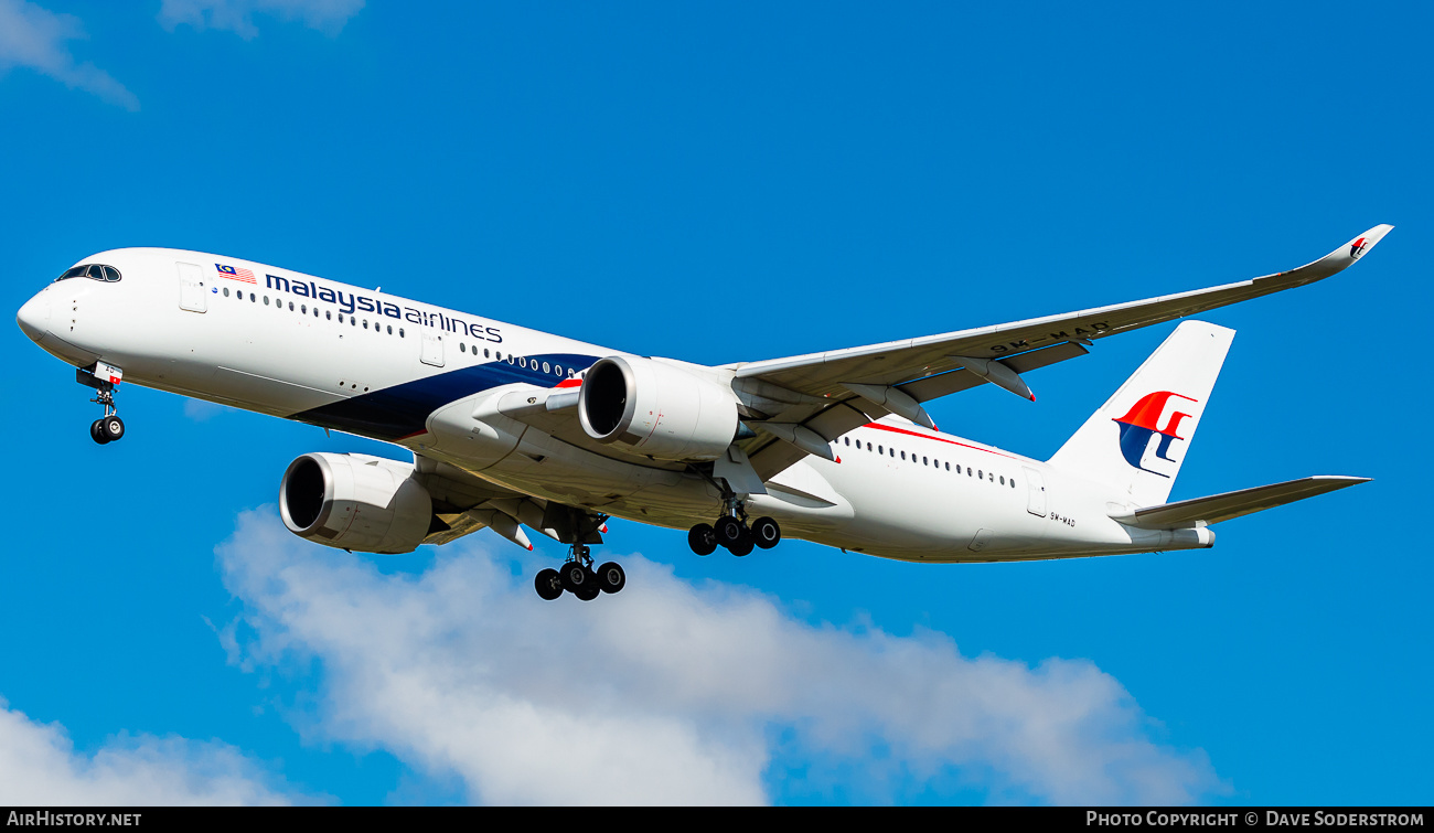 Aircraft Photo of 9M-MAD | Airbus A350-941 | Malaysia Airlines | AirHistory.net #536849