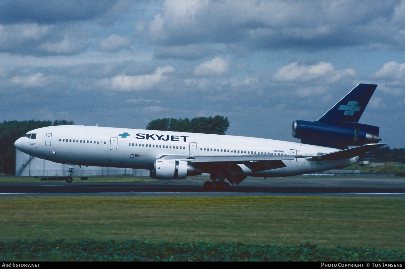 Aircraft Photo of OO-PHN | McDonnell Douglas DC-10-30 | Skyjet | AirHistory.net #536854